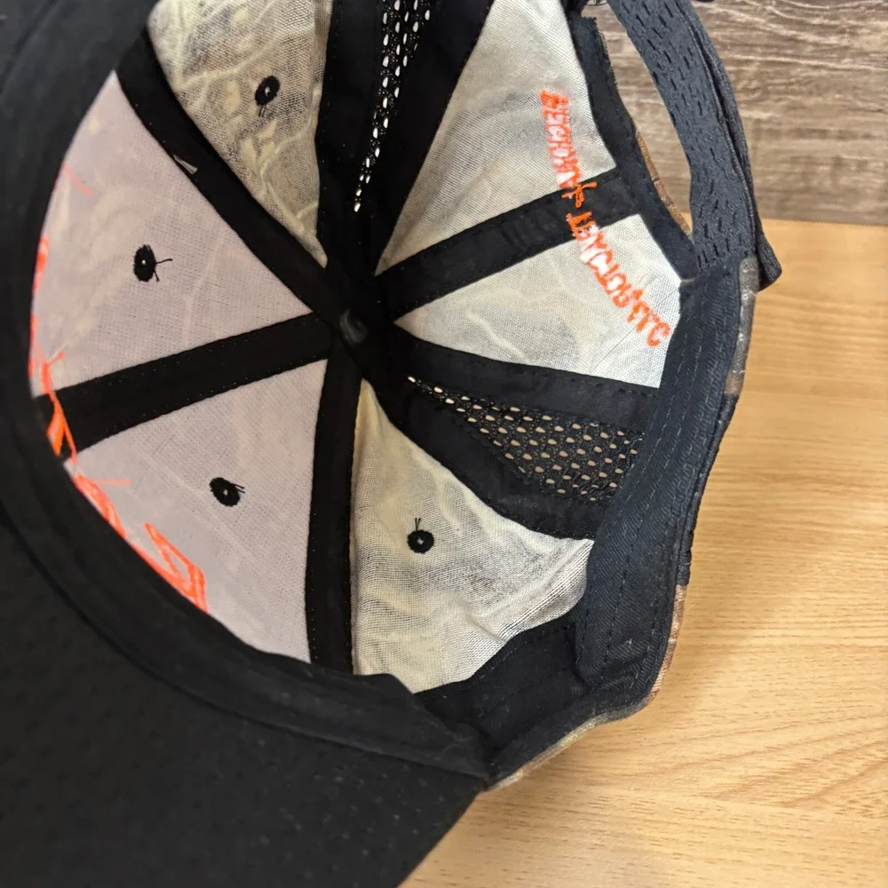 Retrac‎ Hat Cap Strap Back Brown Camo Camouflage Hunting Regional Tractor